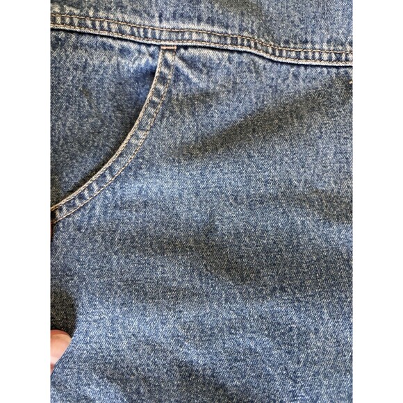 Cherokee Vintage 90's Y2K Grunge Phoebe Midi Denim Dress Overall Jumper Sz M - Picture 9 of 12